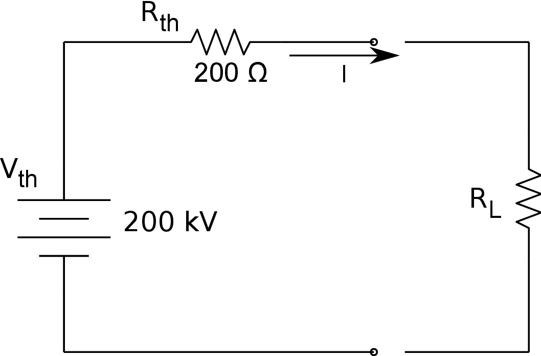 Applying a load resistor from ionosphere to earth 